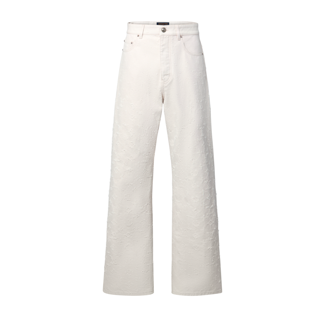 Monogram Needle-Punched Denim Skate Pants - Men - Ready-to-Wear